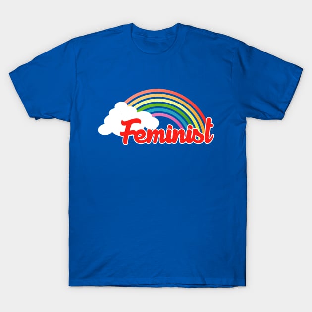 Feminist rainbow T-Shirt by bubbsnugg